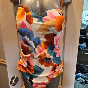 NEW La Blanca Floral one Piece Swimsuit Size 16